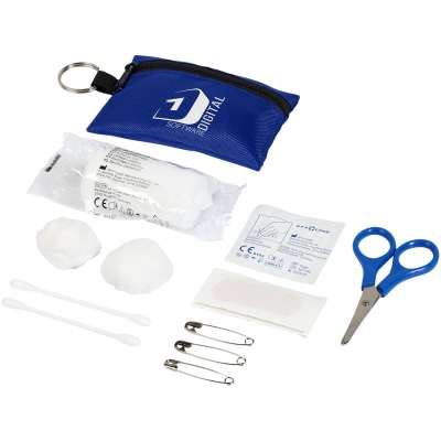 Borsa di pronto soccorso Valdemar da 16 pezzi con portachiavi - cod. P122009