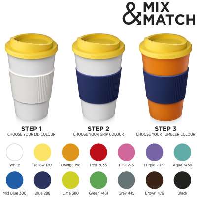 Tazza termica Americano® da 350 ml con grip - cod. P210002