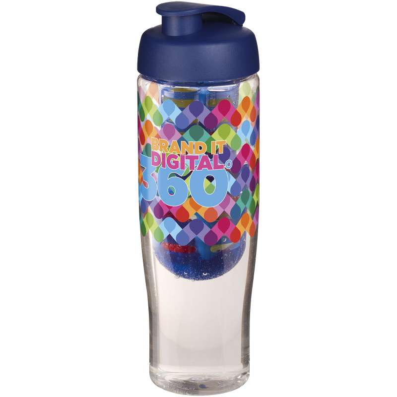 Borraccia sportiva da 700 ml con scritte stampate e infusore - cod. P210041