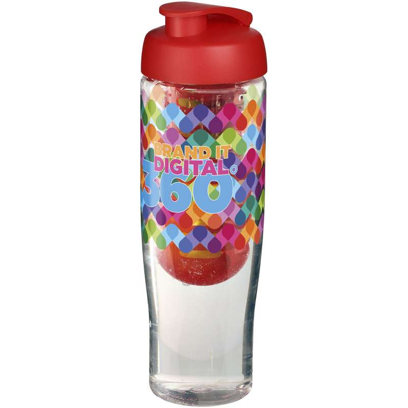 Borraccia sportiva da 700 ml con scritte stampate e infusore - cod. P210041