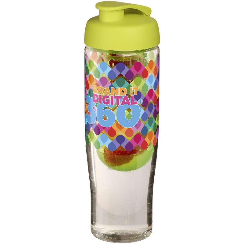 Borraccia sportiva da 700 ml con scritte stampate e infusore - cod. P210041
