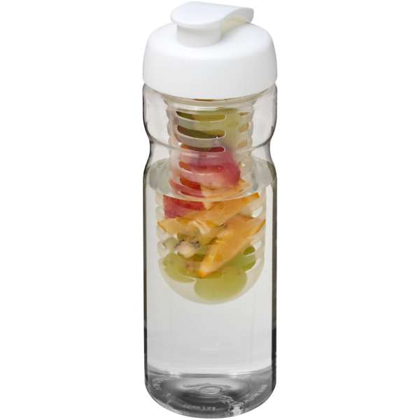 Borraccia sportiva H2O Active® Base da 650 ml con coperchio a scatto e infusore - cod. P210046