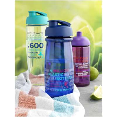 Borraccia sportiva H2O Active® Pulse da 600 ml con coperchio a scatto - cod. P210054