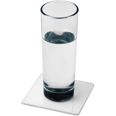 Sottobicchiere Renzo in plastica di forma quadrata - cod. P210516
