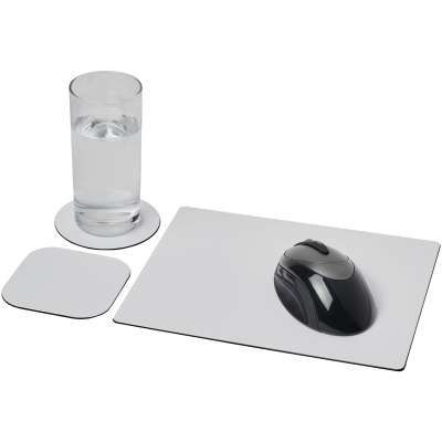 Set Brite-Mat® 1 con tappetino per mouse e sottobicchieri - cod. P210526