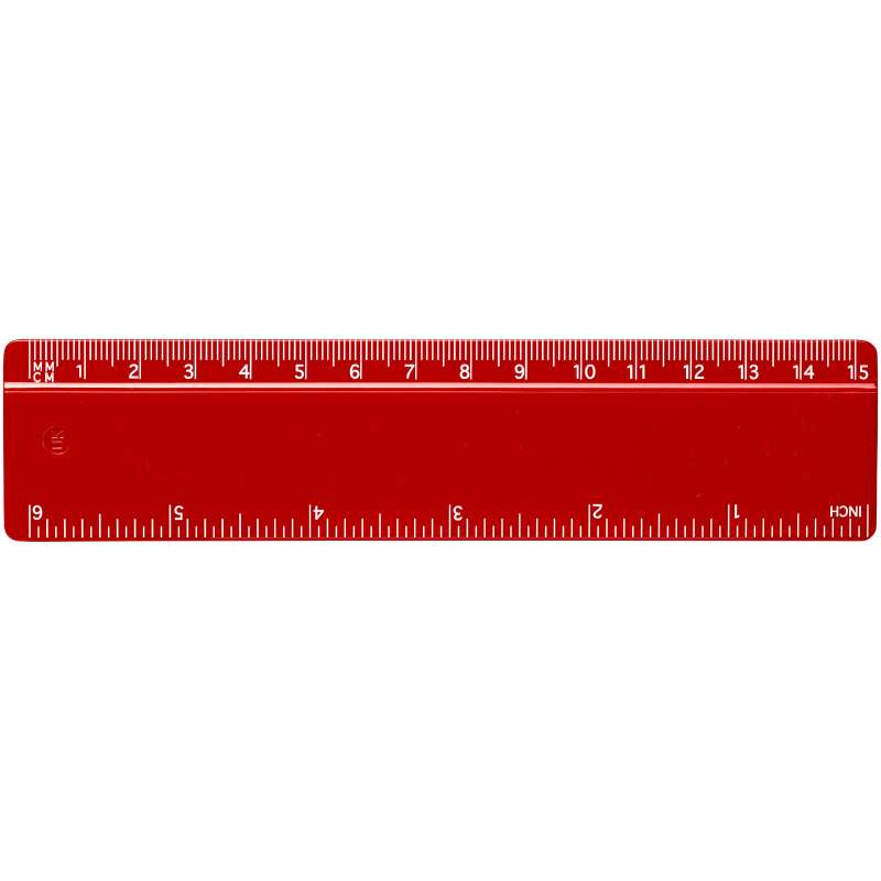 Righello da 15 cm in plastica con scritte - cod. P210536