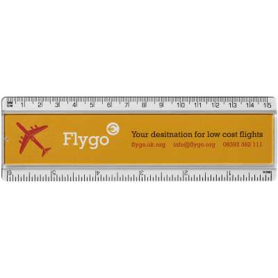 Righello Ellison da 15 cm in plastica con inserto di carta - cod. P210538