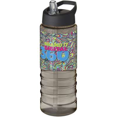 Borraccia sportiva H2O Active® Treble da 750 ml con coperchio con beccuccio - cod. P210877