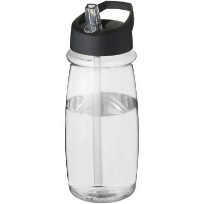 Borraccia sportiva H2O Active® Pulse da 600 ml con coperchio con beccuccio - cod. P210882