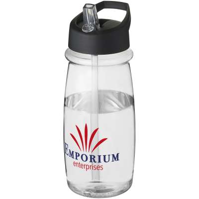 Borraccia sportiva H2O Active® Pulse da 600 ml con coperchio con beccuccio - cod. P210882