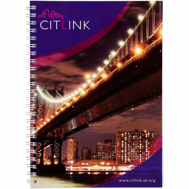 Notebook A4 spiralato con logo - cod. P21250