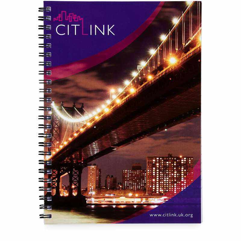 Notebook A4 spiralato con logo - cod. P21250