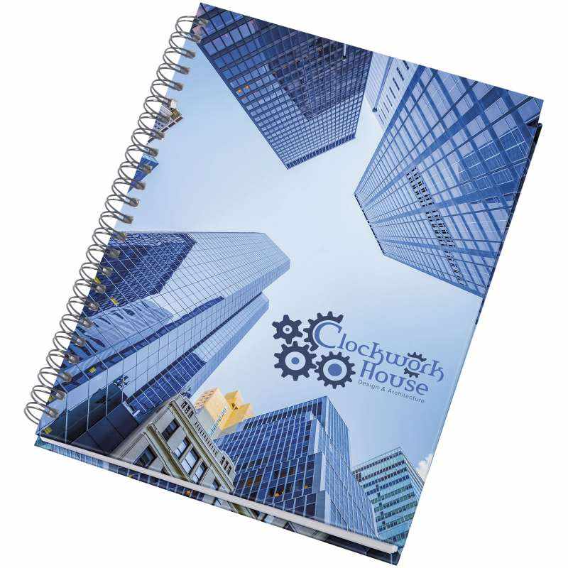 Notebook A5 con spirale con logo e scritte - cod. P21257