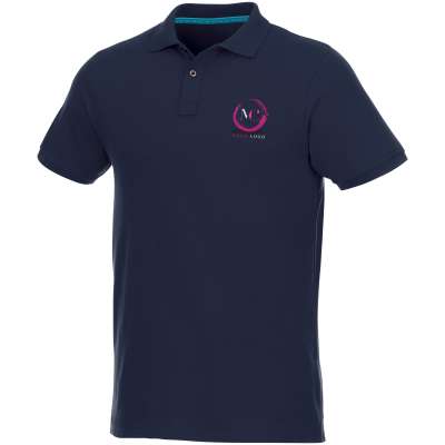 Polo Beryl da uomo a manica corta in tessuto organico riciclato - cod. P37502