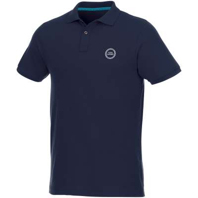 Polo Beryl da uomo a manica corta in tessuto organico riciclato - cod. P37502