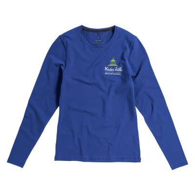T-shirt Ponoka in tessuto organico a manica lunga da donna - cod. P38019