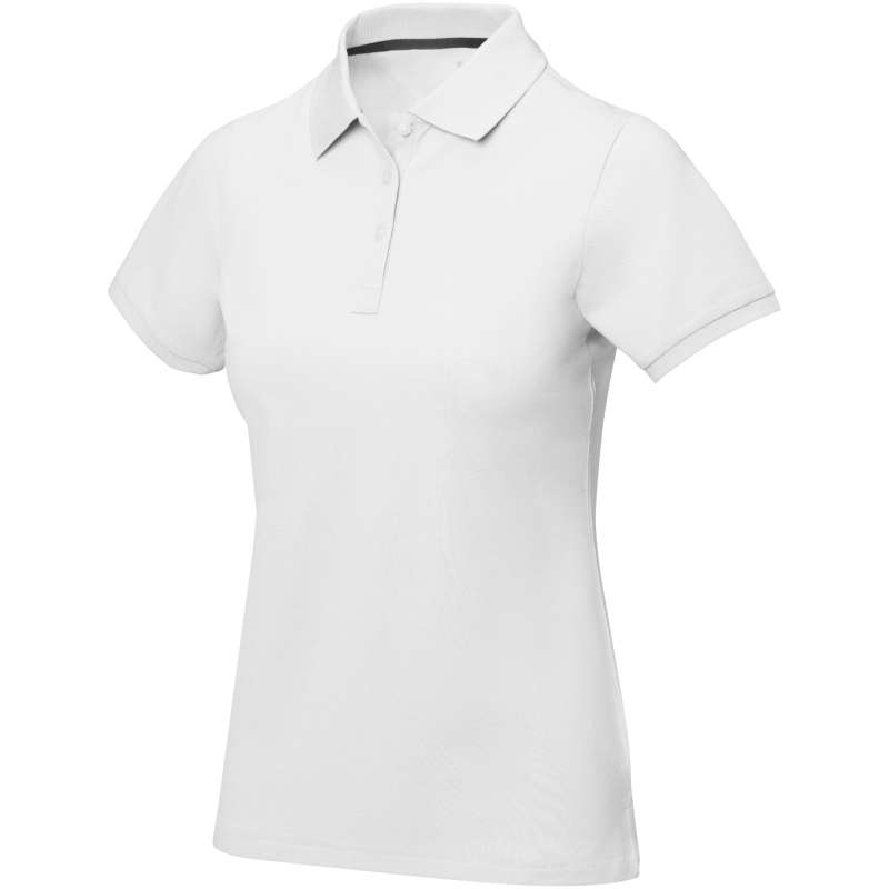 Polo stampata con logo a manica corta da donna - cod. P38081