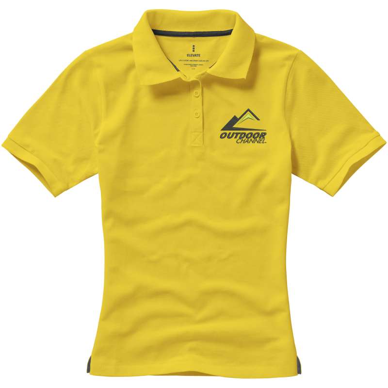 Polo stampata con logo a manica corta da donna - cod. P38081