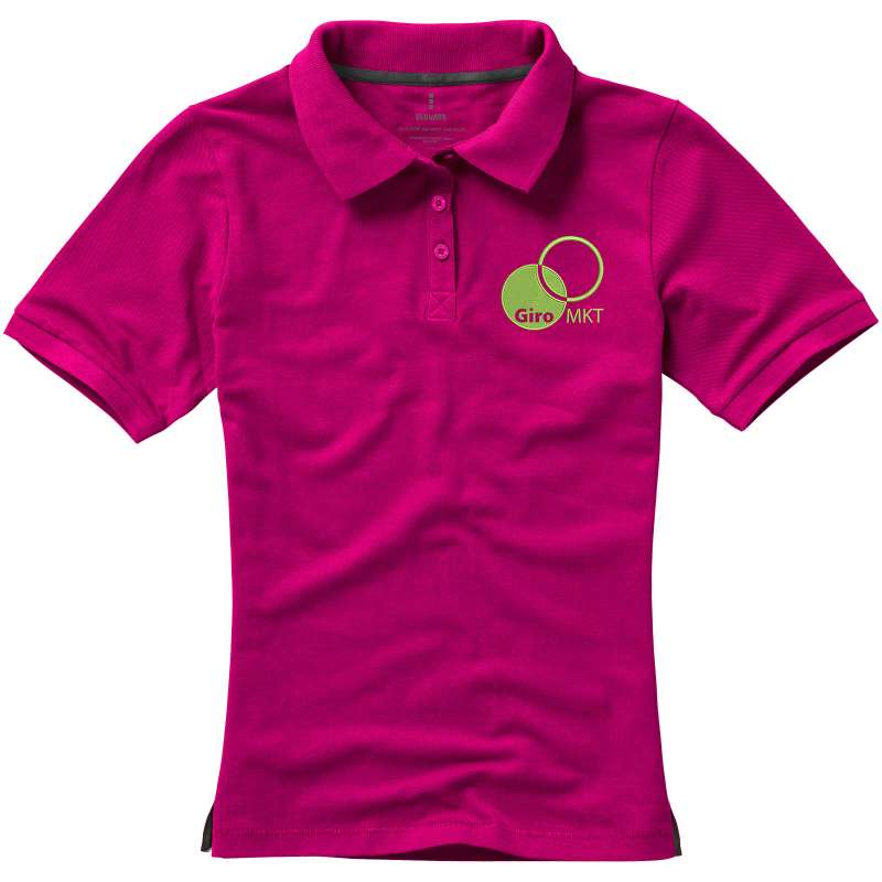 Polo stampata con logo a manica corta da donna - cod. P38081