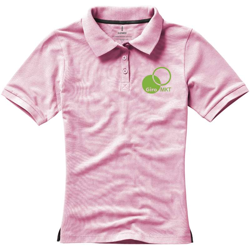Polo stampata con logo a manica corta da donna - cod. P38081
