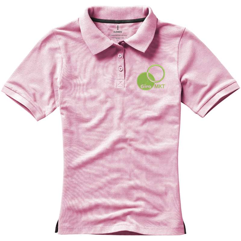 Polo stampata con logo a manica corta da donna - cod. P38081