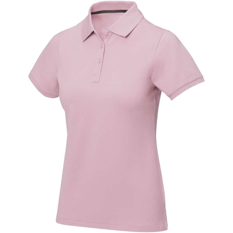 Polo stampata con logo a manica corta da donna - cod. P38081