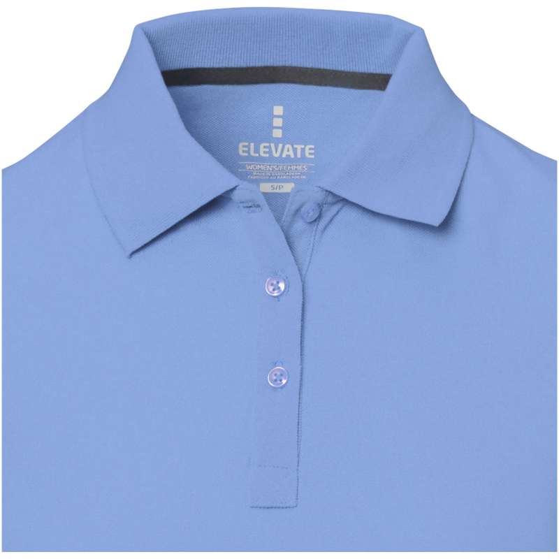 Polo stampata con logo a manica corta da donna - cod. P38081
