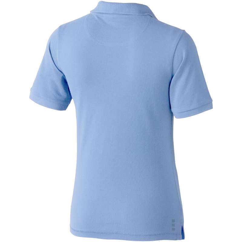 Polo stampata con logo a manica corta da donna - cod. P38081