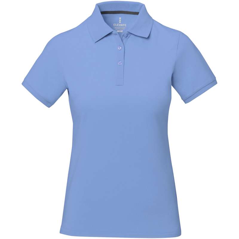 Polo stampata con logo a manica corta da donna - cod. P38081