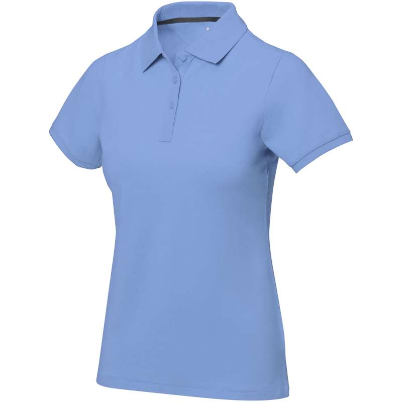 Polo stampata con logo a manica corta da donna - cod. P38081