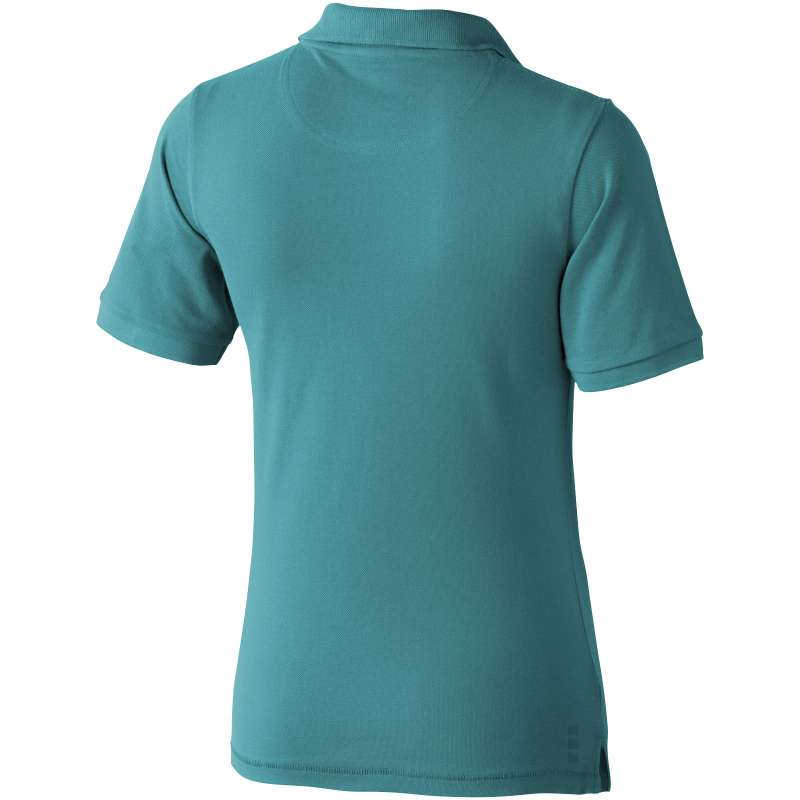 Polo stampata con logo a manica corta da donna - cod. P38081