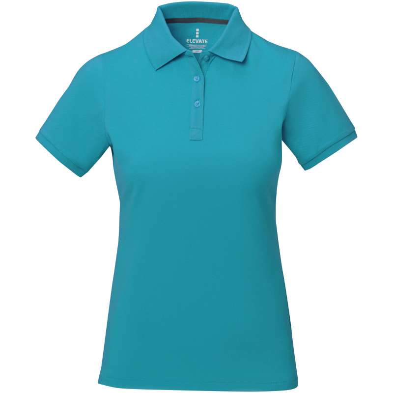 Polo stampata con logo a manica corta da donna - cod. P38081