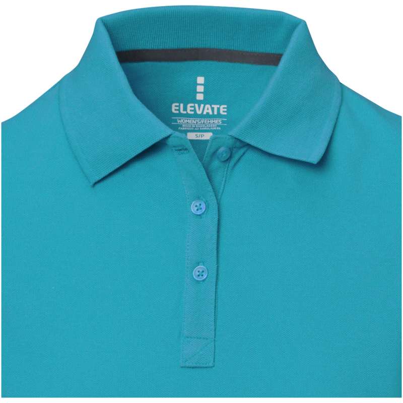 Polo stampata con logo a manica corta da donna - cod. P38081