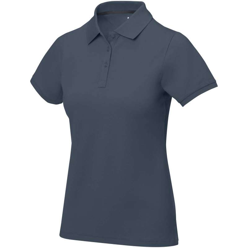 Polo stampata con logo a manica corta da donna - cod. P38081
