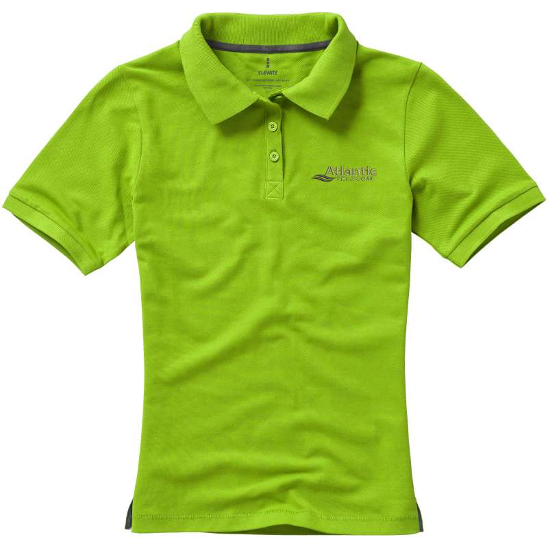 Polo stampata con logo a manica corta da donna - cod. P38081