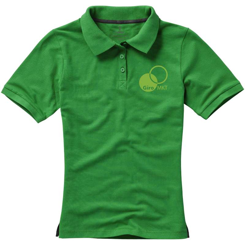 Polo stampata con logo a manica corta da donna - cod. P38081