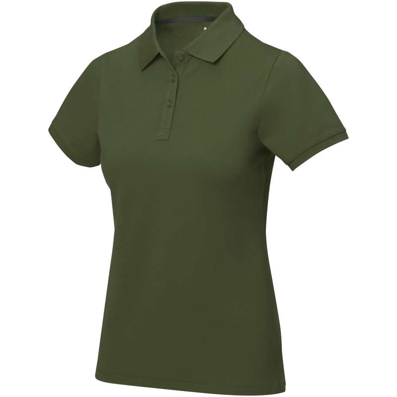 Polo stampata con logo a manica corta da donna - cod. P38081