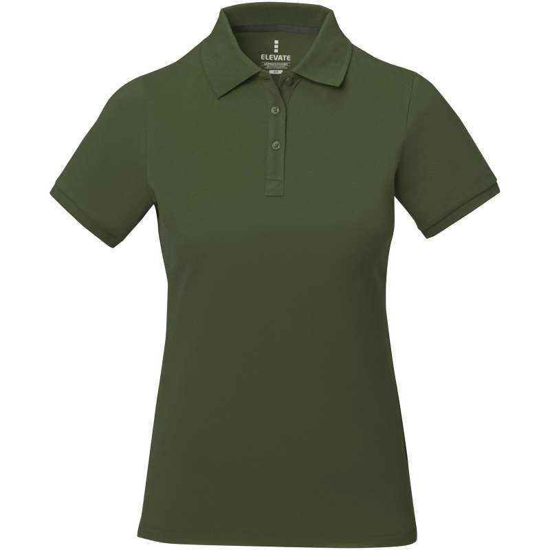 Polo stampata con logo a manica corta da donna - cod. P38081