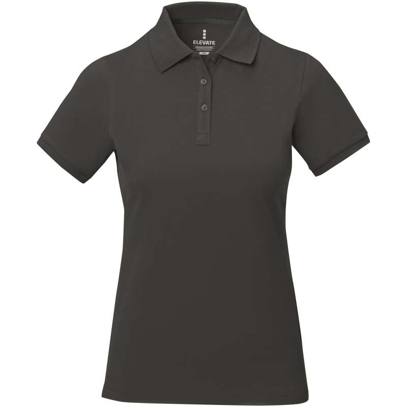 Polo stampata con logo a manica corta da donna - cod. P38081