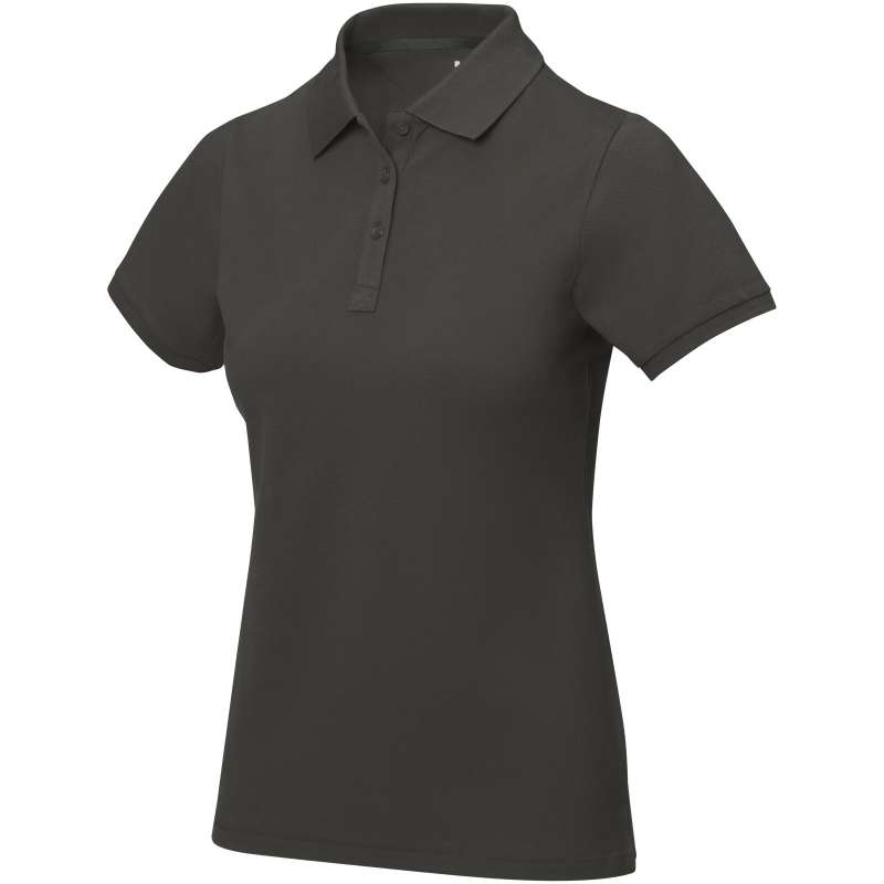 Polo stampata con logo a manica corta da donna - cod. P38081