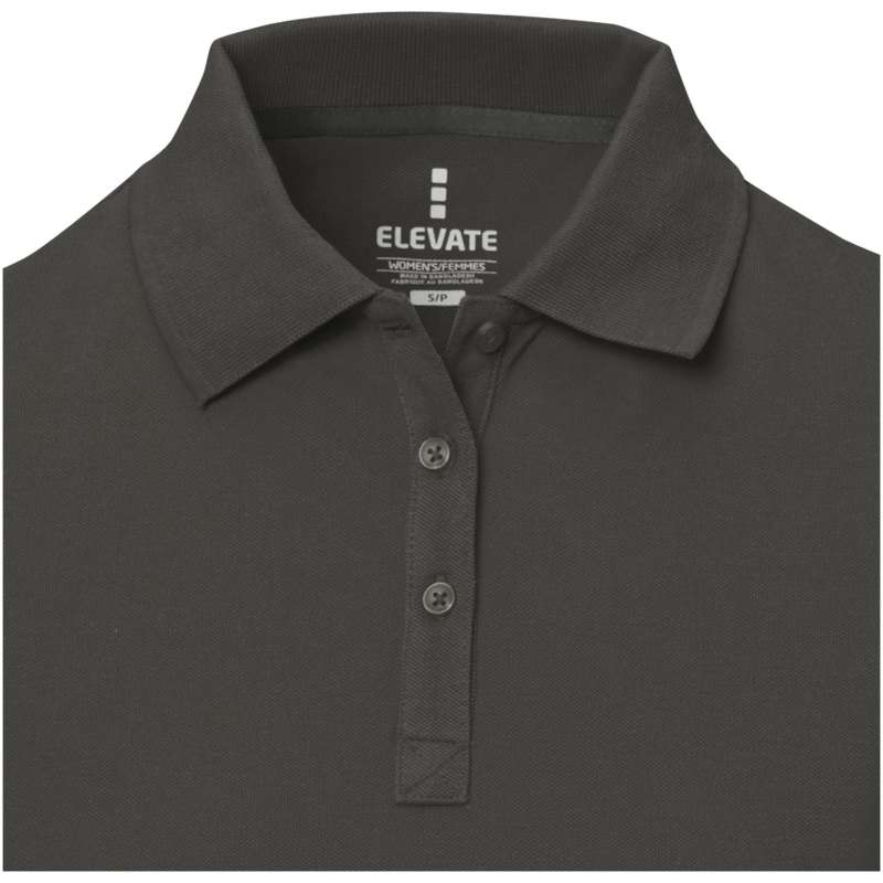Polo stampata con logo a manica corta da donna - cod. P38081