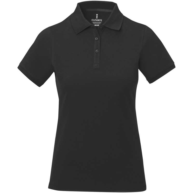 Polo stampata con logo a manica corta da donna - cod. P38081