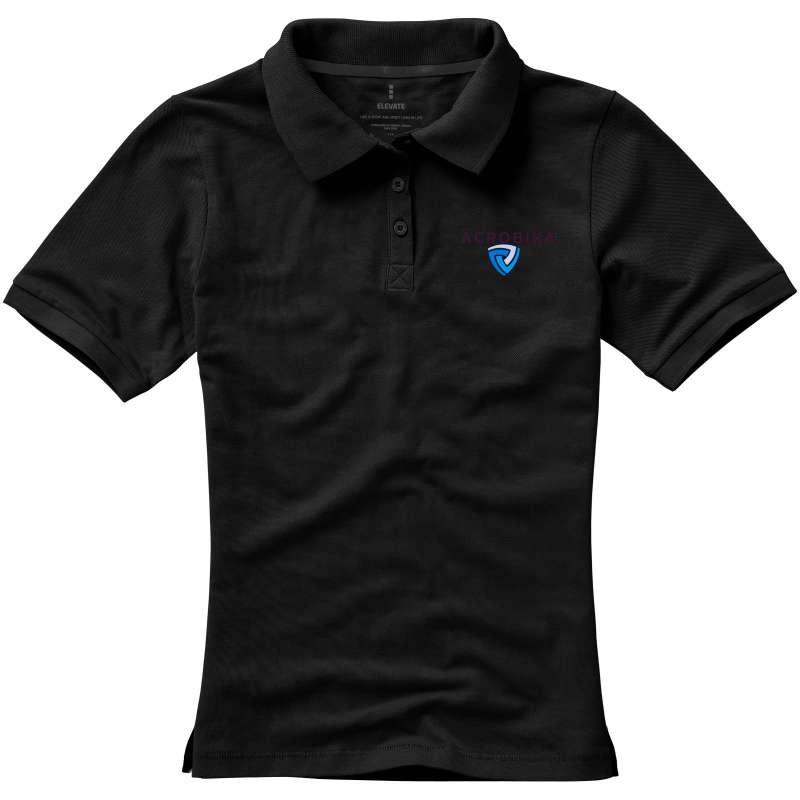 Polo stampata con logo a manica corta da donna - cod. P38081