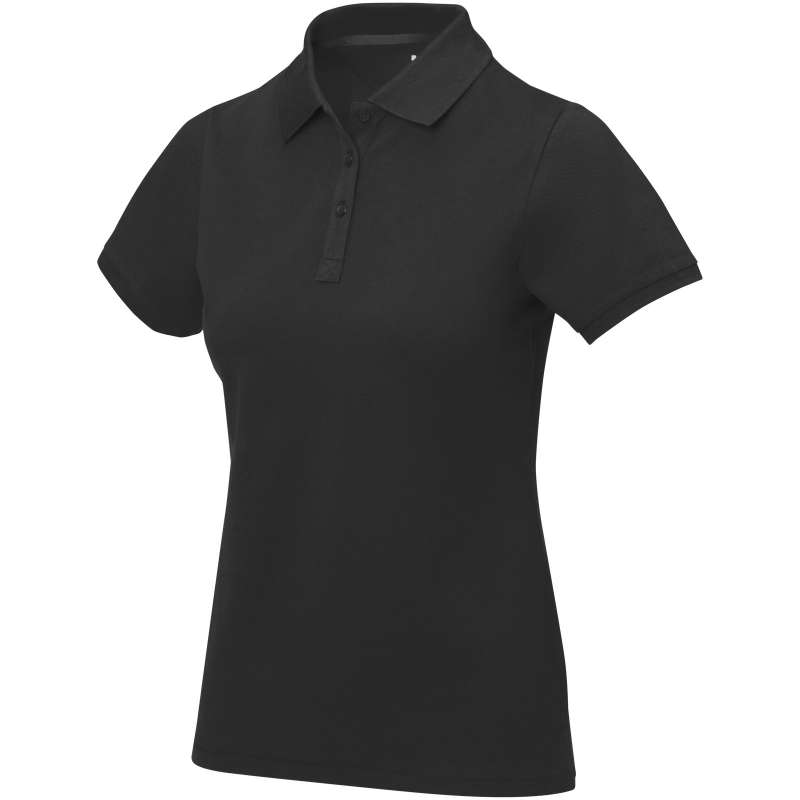 Polo stampata con logo a manica corta da donna - cod. P38081