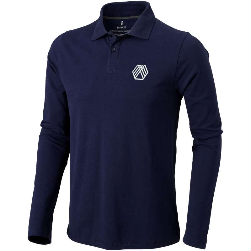 Polo personalizzata a manica lunga da uomo - cod. P38086