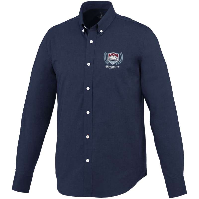 Camicia da stampare con scritte a manica lunga da uomo - cod. P38162