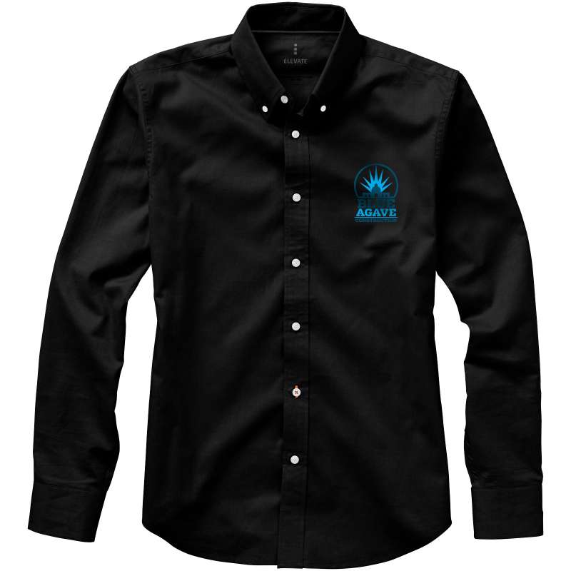 Camicia da stampare con scritte a manica lunga da uomo - cod. P38162