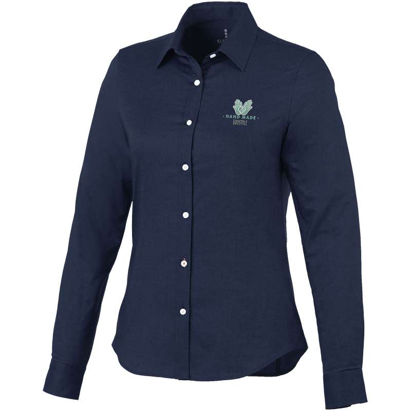 Camicie aziendali personalizzabili con logo a manica lunga da donna - cod. P38163