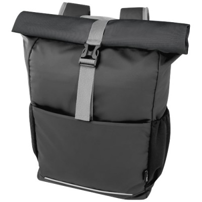 Borsa roll-top per bicicletta impermeabile in materiale riciclato certificato GRS per portatile da 15" Aqua