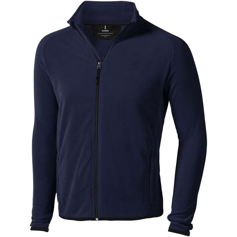 Giacca in microfleece con zip intera da uomo - cod. P39482